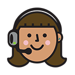 Woman with headset