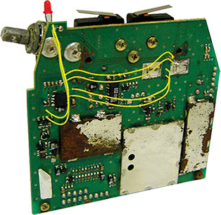 Competitor's damage to a circuit board