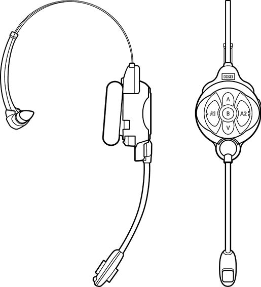 EOS drive-thru headset profile illustration