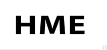 White on black HME Logo
