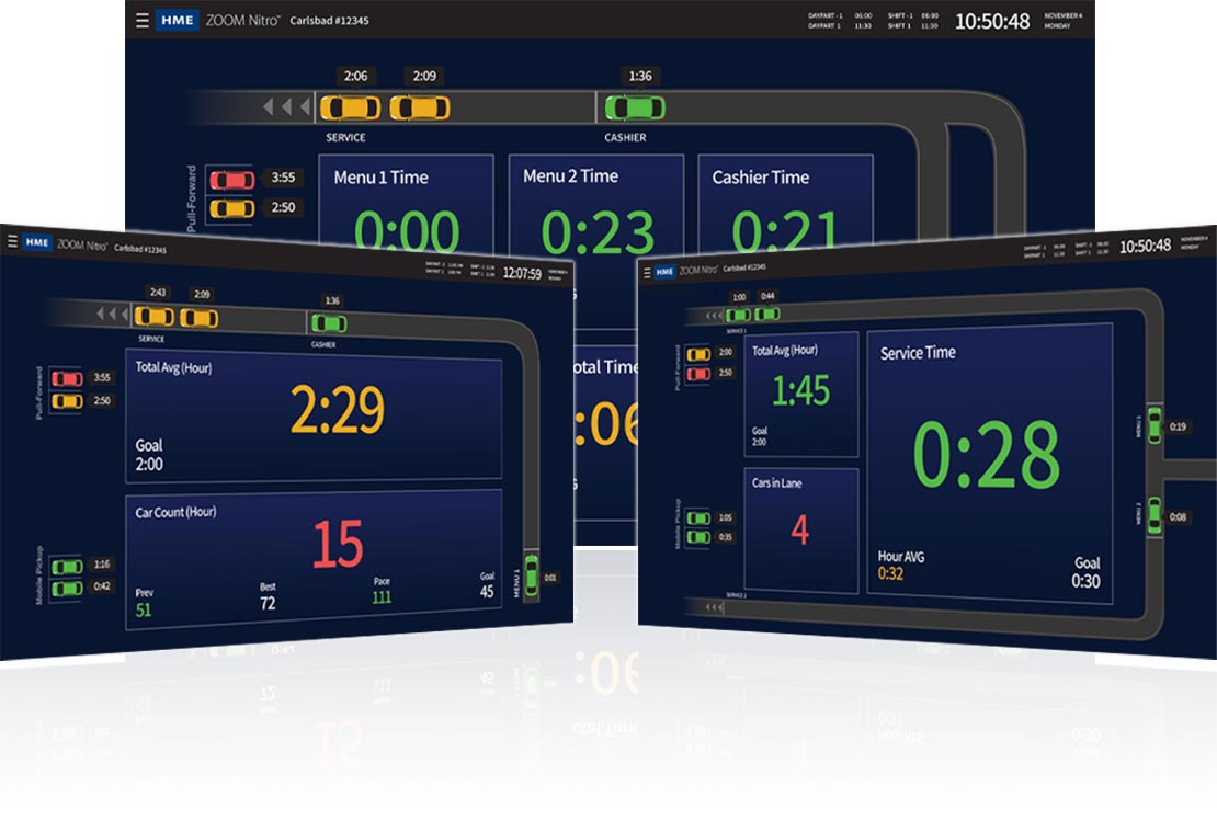 Nitro timer screens