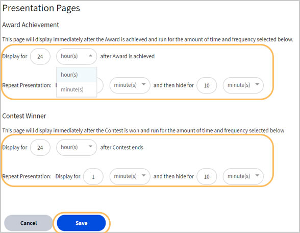 Manage Announcements Settings on the ZOOM Nitro™ Leaderboard - Step 8
