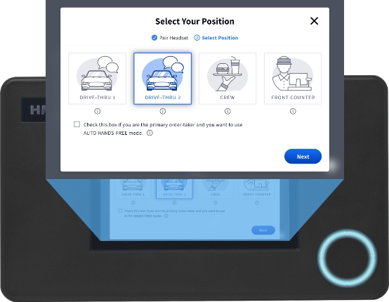 How do I reset my EOS|HD Headset System? - Step 1